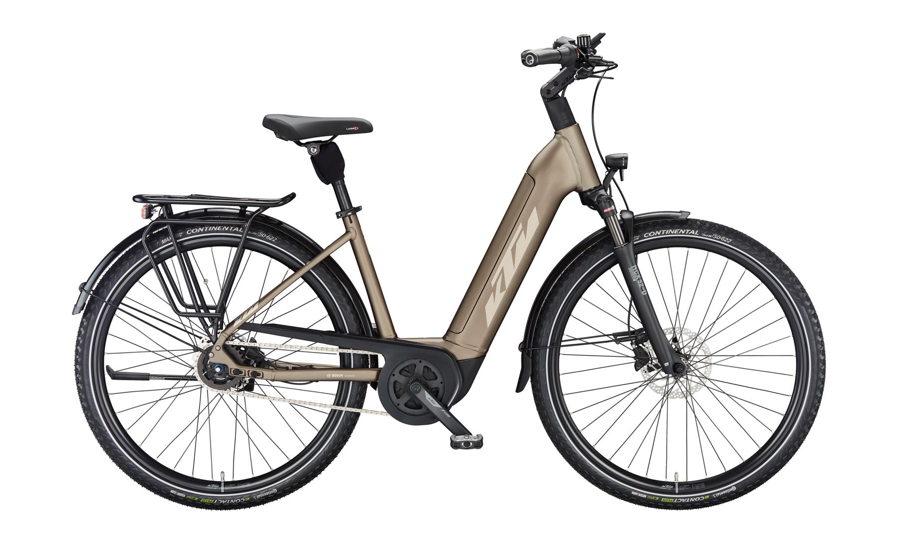 KTM MACINA CITY P610 beige | 625WH | E-Bike Damen City | 2024 | Freilauf-Nabe
