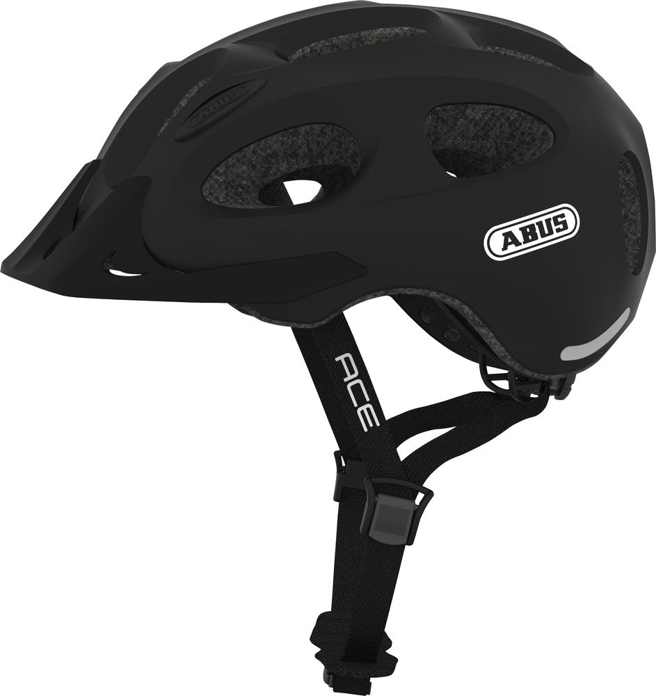 ABUS YOUN-I ACE velvet black M 52-57cm ABUS YOUN-I ACE velvet black M 52-57cm
