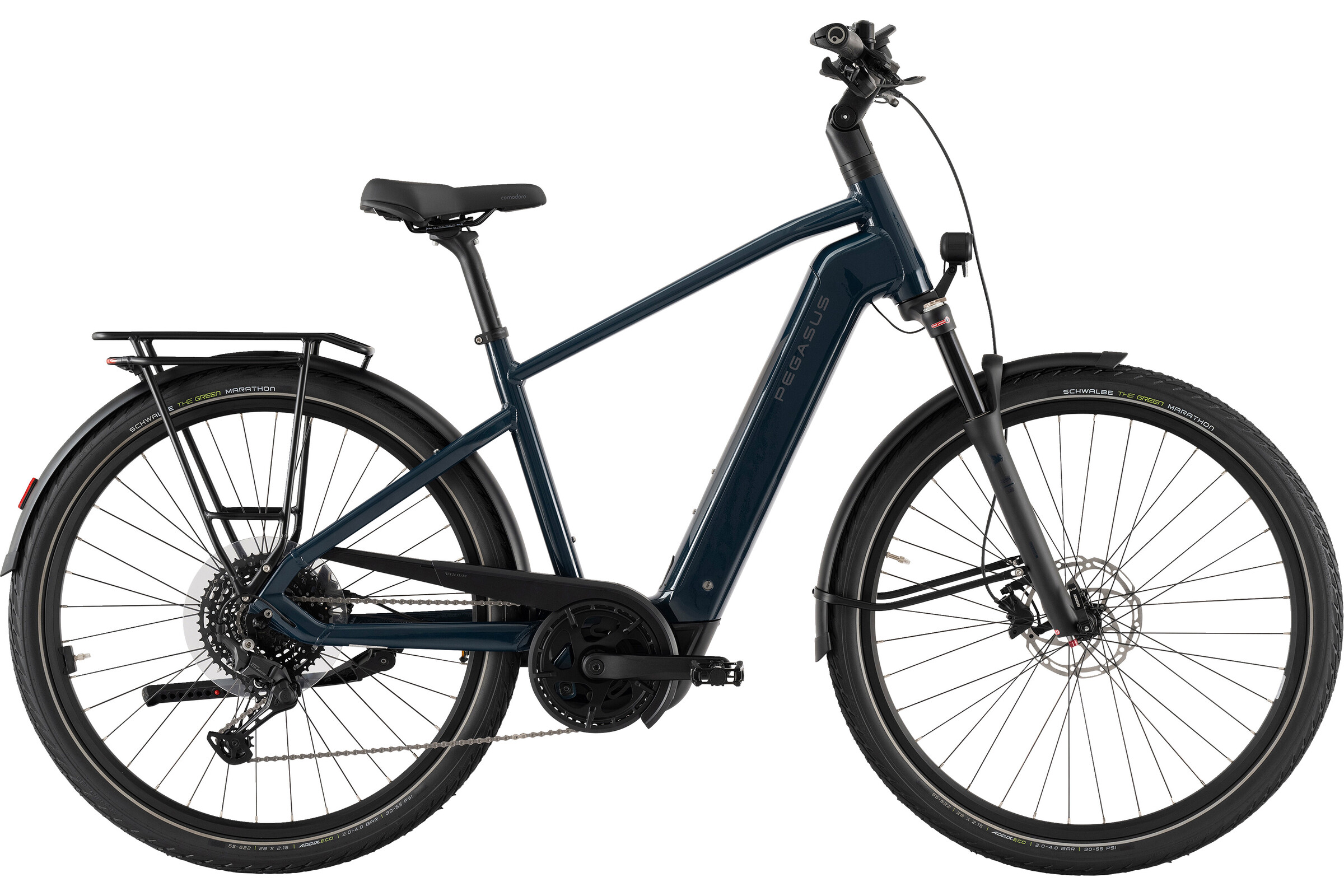 Pegasus Strong EVO 10 Lite blau | 800WH | E-Bike Herren Trekking | 2026 | Kettenschaltung
