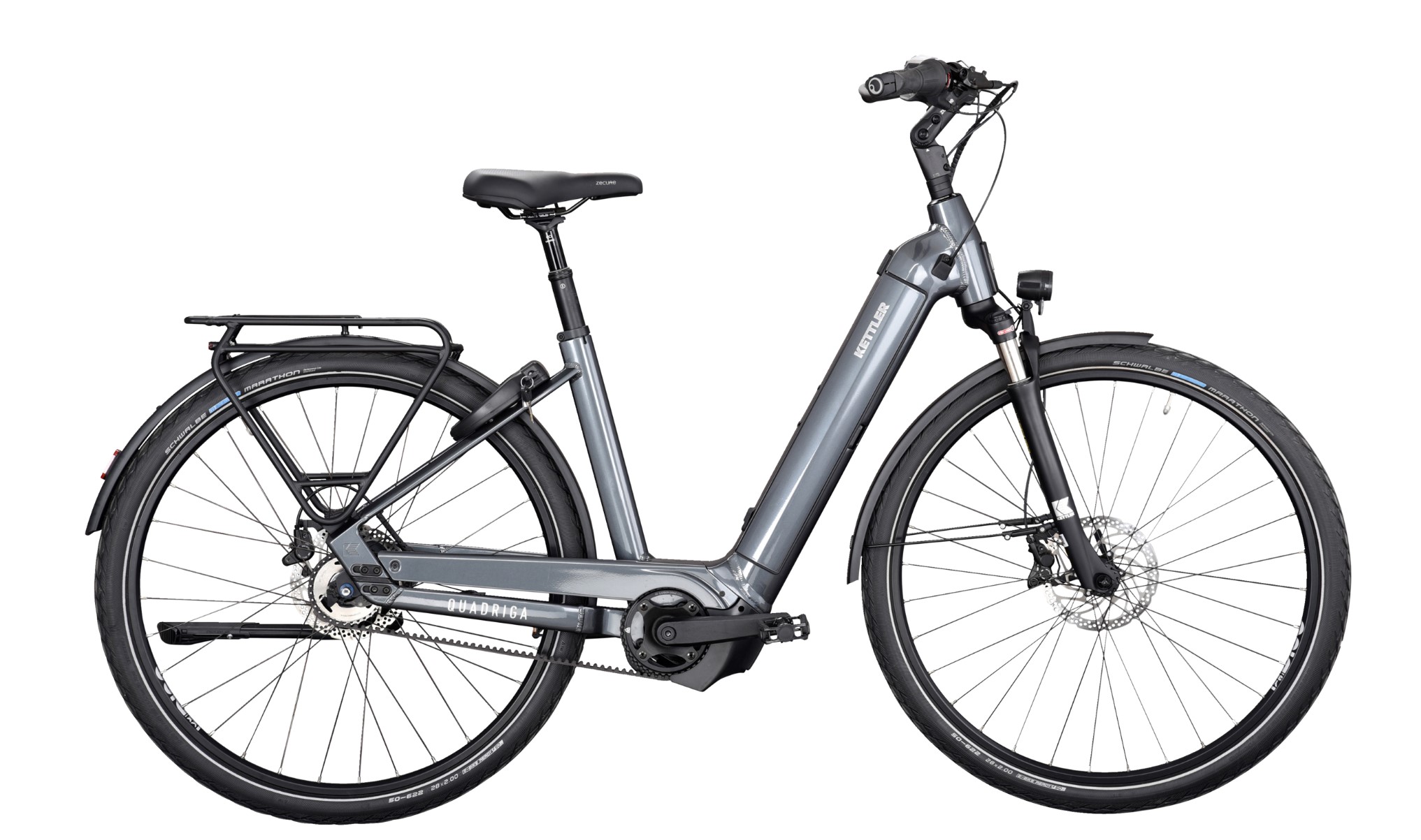 Kettler QUADRIGA CX5 HD BENELUX BELT F grau | 750WH | E-Bike Damen Trekking | 2024 | Freilauf-Nabe