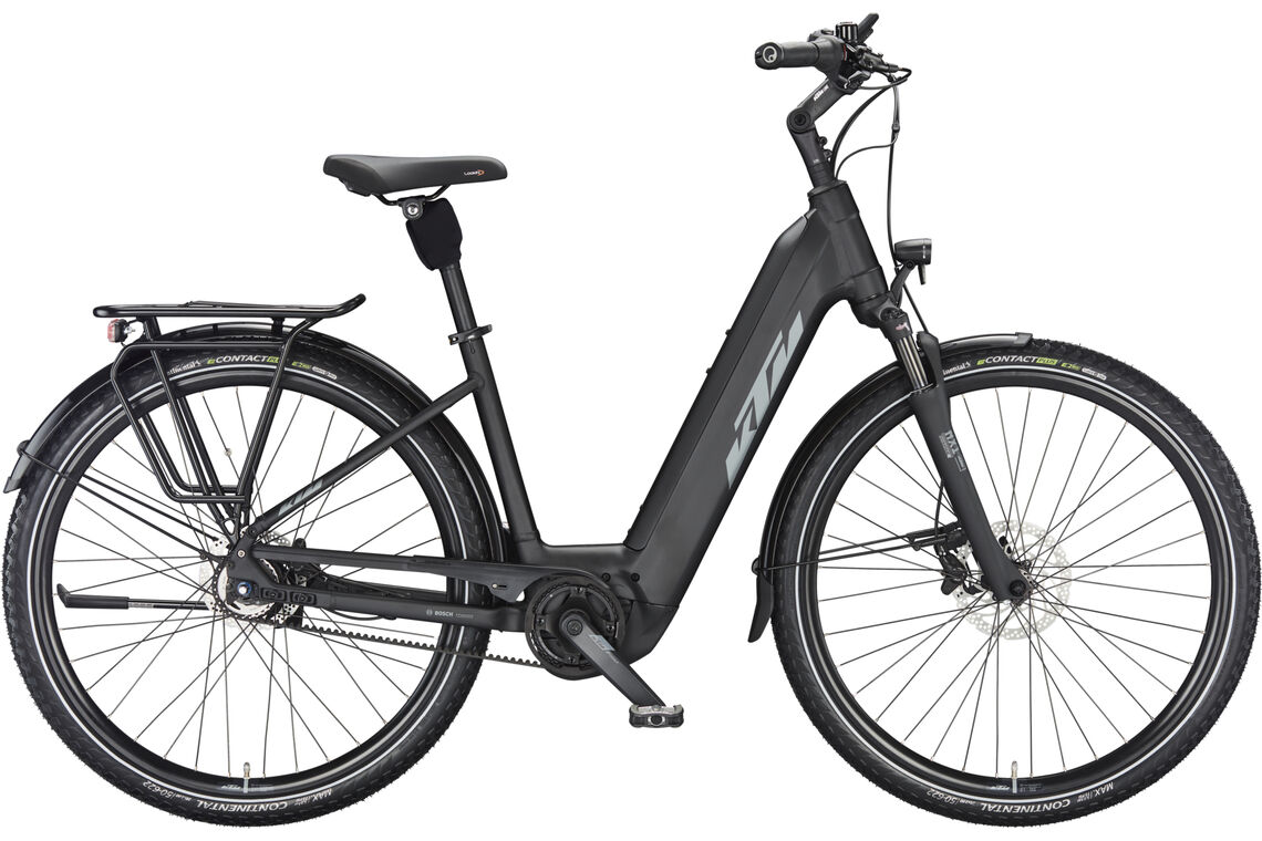 KTM MACINA CITY 610 belt schwarz | 625WH | E-Bike Damen City | 2024 | Freilauf-Nabe