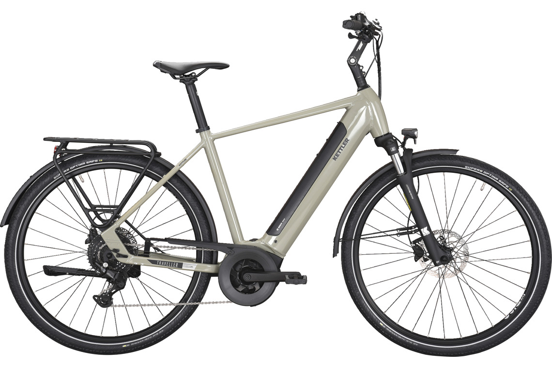 Kettler E-TRAVELLER GOLD P9 grau (hell) | 625WH | E-Bike Herren Trekking | 2024 | Kettenschaltung