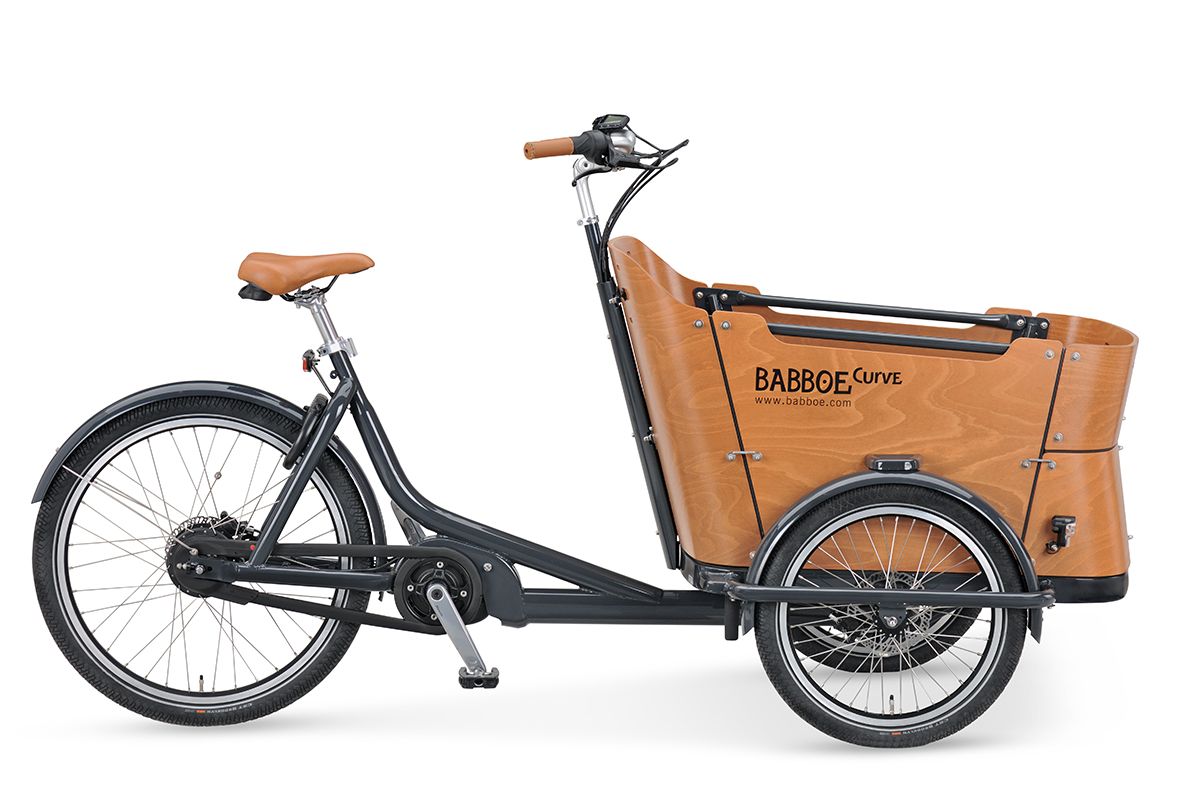 Babboe Curve Mountain schwarz | 500WH | E-Lastenrad | 2025 | Enviolo