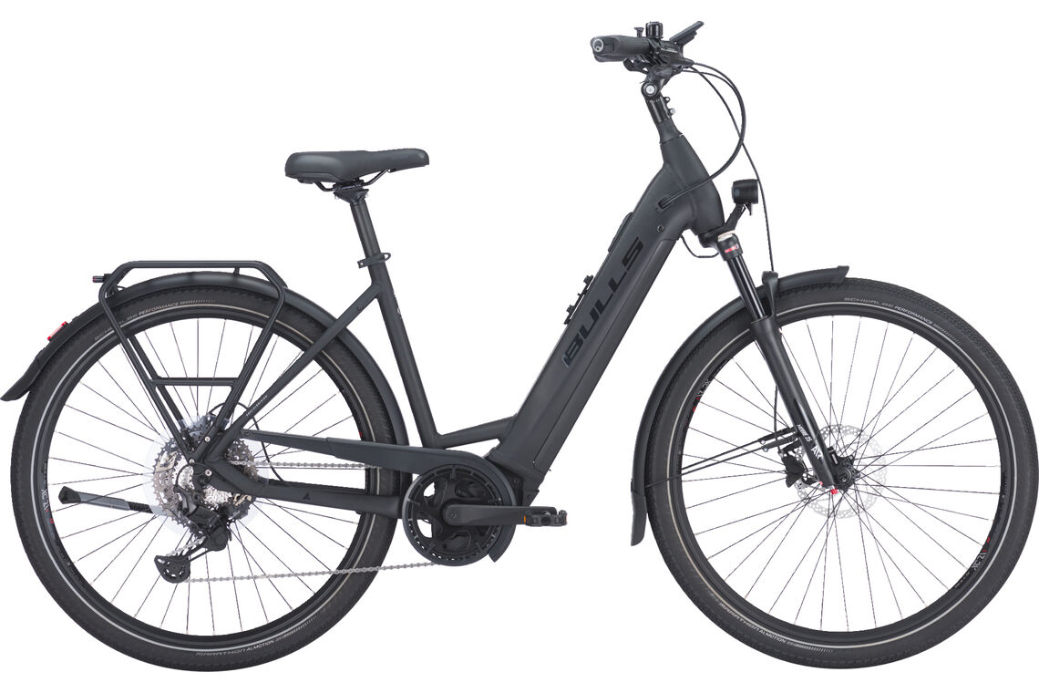 Bulls Cross Lite EVO 2 schwarz | 750WH | E-Bike Damen Trekking | 2024 | Kettenschaltung